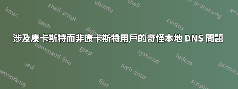 涉及康卡斯特而非康卡斯特用戶的奇怪本地 DNS 問題