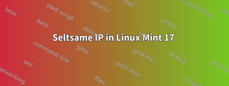 Seltsame IP in Linux Mint 17