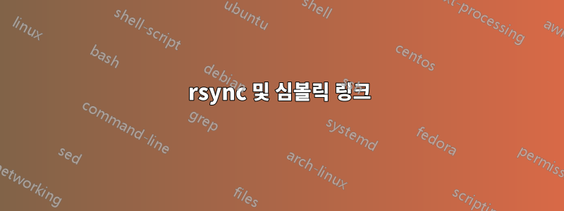 rsync 및 심볼릭 링크