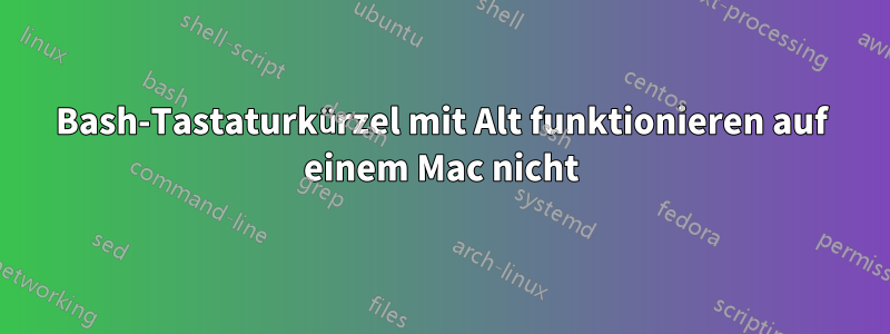Bash-Tastaturkürzel mit Alt funktionieren auf einem Mac nicht