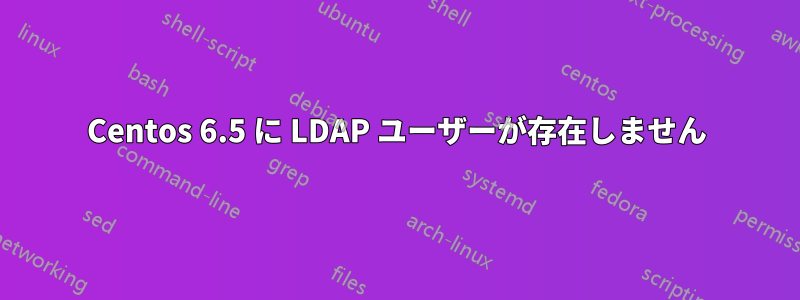 Centos 6.5 に LDAP ユーザーが存在しません