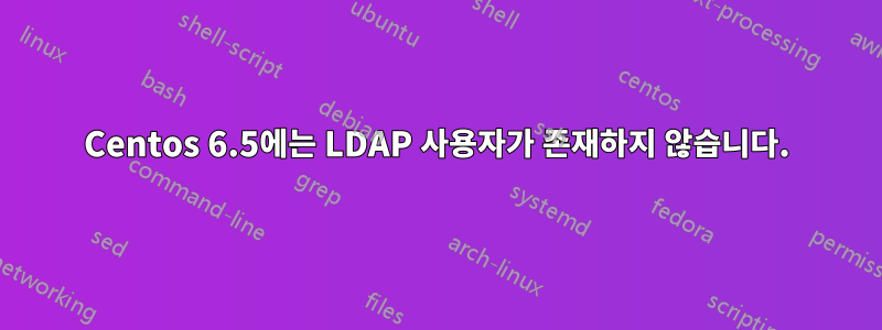Centos 6.5에는 LDAP 사용자가 존재하지 않습니다.