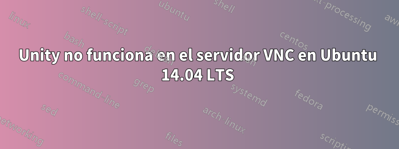 Unity no funciona en el servidor VNC en Ubuntu 14.04 LTS