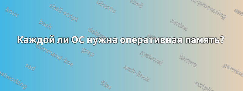Каждой ли ОС нужна оперативная память?