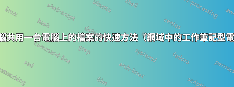 與不在同一網路上的另一台電腦共用一台電腦上的檔案的快速方法（網域中的工作筆記型電腦，家庭網路上的家用電腦）