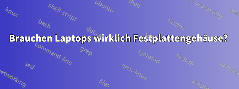 Brauchen Laptops wirklich Festplattengehäuse?