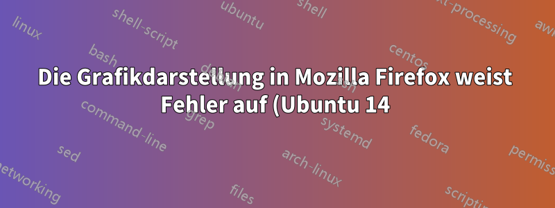Die Grafikdarstellung in Mozilla Firefox weist Fehler auf (Ubuntu 14)