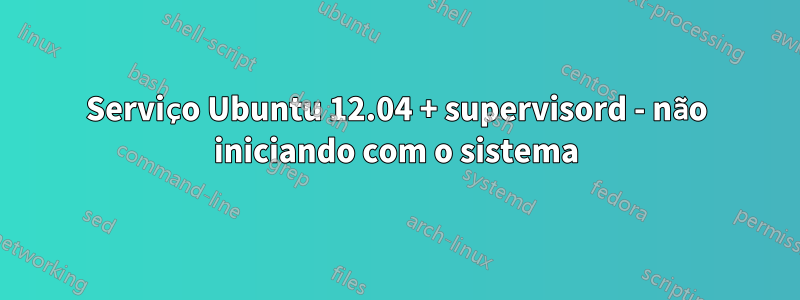 Serviço Ubuntu 12.04 + supervisord - não iniciando com o sistema