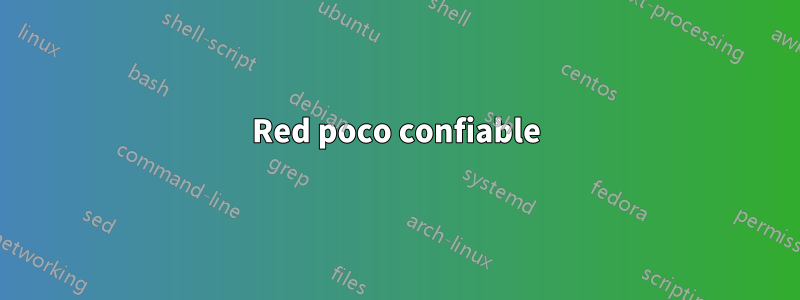 Red poco confiable