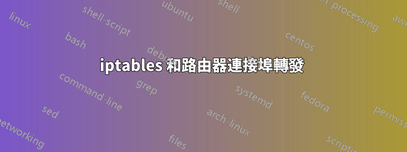 iptables 和路由器連接埠轉發