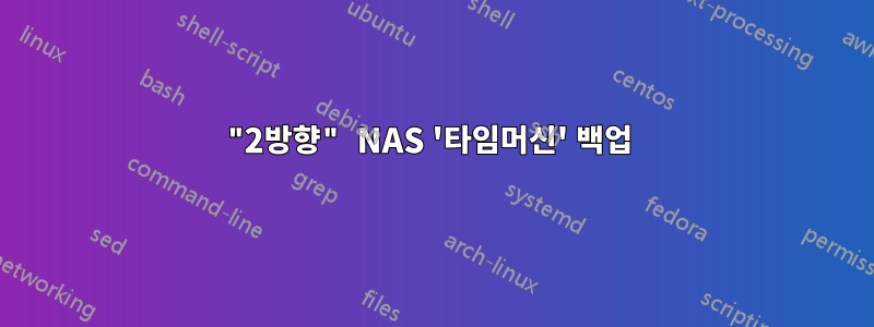 "2방향" NAS '타임머신' 백업 