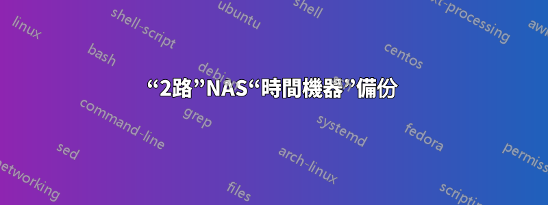 “2路”NAS“時間機器”備份