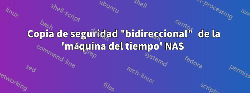 Copia de seguridad "bidireccional" de la 'máquina del tiempo' NAS 