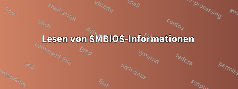 Lesen von SMBIOS-Informationen