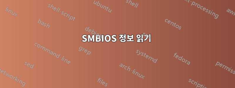 SMBIOS 정보 읽기