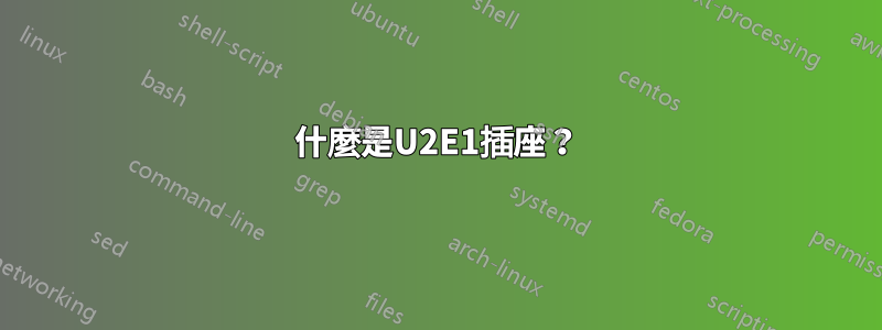 什麼是U2E1插座？