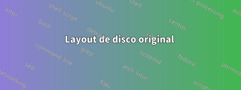 Layout de disco original