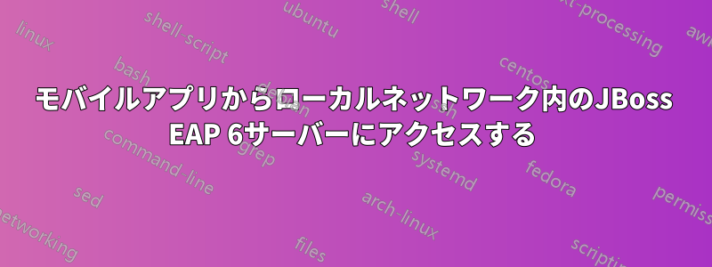 モバイルアプリからローカルネットワーク内のJBoss EAP 6サーバーにアクセスする