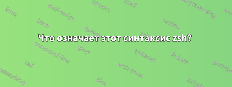 Что означает этот синтаксис zsh?