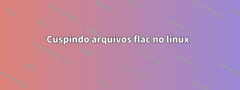 Cuspindo arquivos flac no linux 