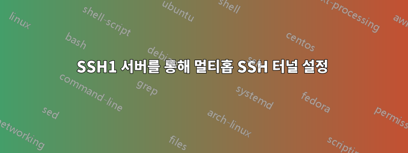 SSH1 서버를 통해 멀티홉 SSH 터널 설정