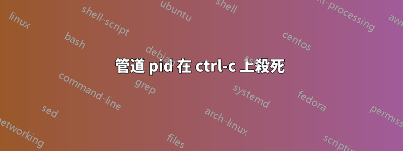 管道 pid 在 ctrl-c 上殺死