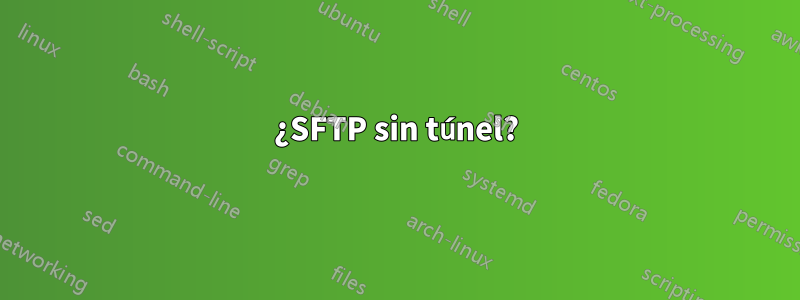 ¿SFTP sin túnel?