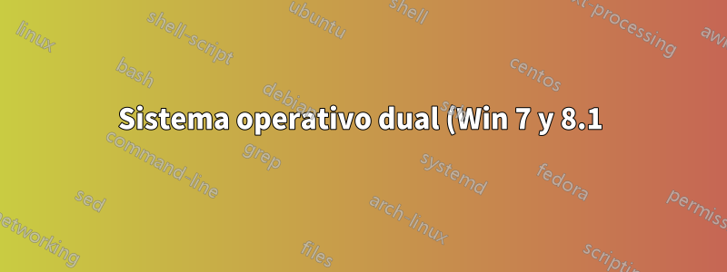 Sistema operativo dual (Win 7 y 8.1): ¿Puedo ver la partición de Win 7 para acceder a los archivos?