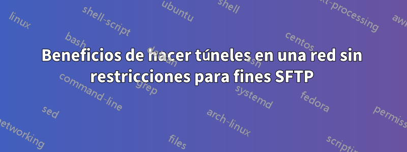 Beneficios de hacer túneles en una red sin restricciones para fines SFTP