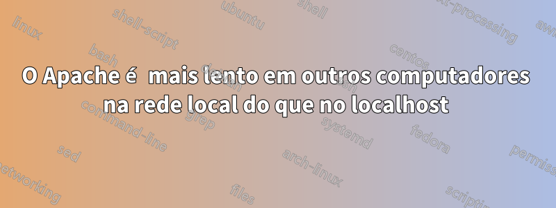 O Apache é mais lento em outros computadores na rede local do que no localhost