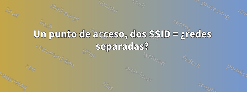 Un punto de acceso, dos SSID = ¿redes separadas?