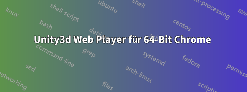 Unity3d Web Player für 64-Bit Chrome