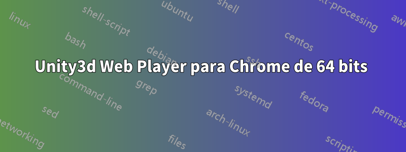 Unity3d Web Player para Chrome de 64 bits