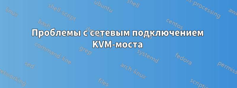 Проблемы с сетевым подключением KVM-моста