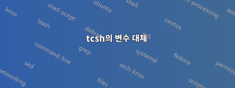 tcsh의 변수 대체