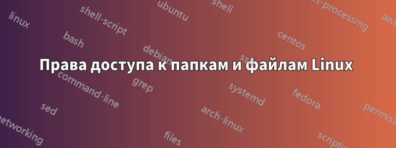 Права доступа к папкам и файлам Linux