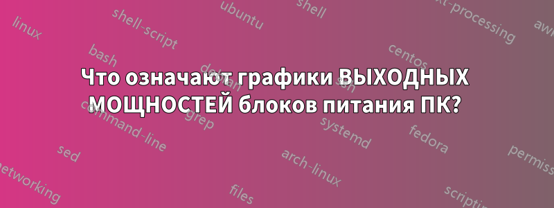 Что означают графики ВЫХОДНЫХ МОЩНОСТЕЙ блоков питания ПК?