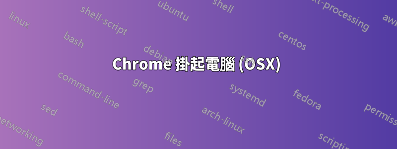 Chrome 掛起電腦 (OSX)