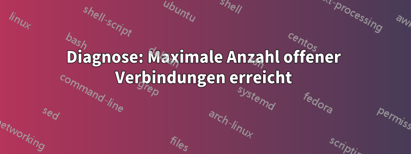 Diagnose: Maximale Anzahl offener Verbindungen erreicht