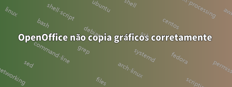 OpenOffice não copia gráficos corretamente