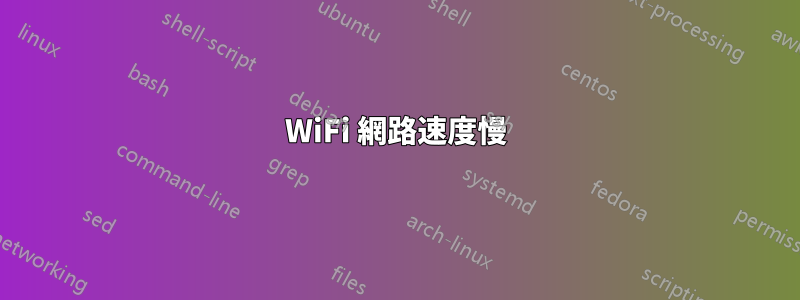 WiFi 網路速度慢