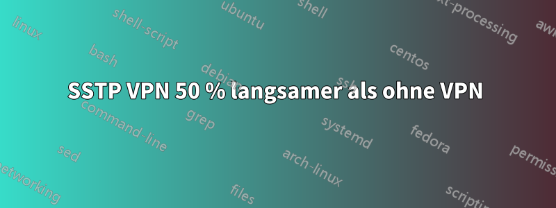 SSTP VPN 50 % langsamer als ohne VPN