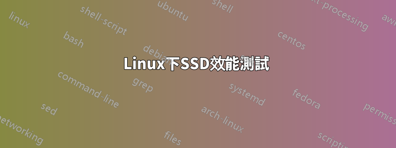 Linux下SSD效能測試
