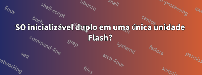 SO inicializável duplo em uma única unidade Flash?