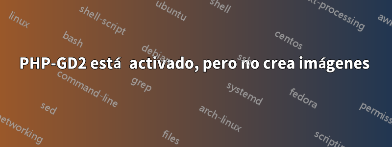PHP-GD2 está activado, pero no crea imágenes