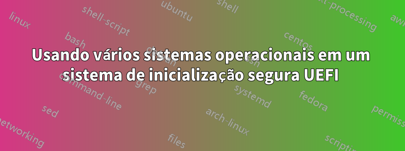 Usando vários sistemas operacionais em um sistema de inicialização segura UEFI