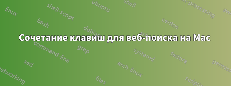Сочетание клавиш для веб-поиска на Mac