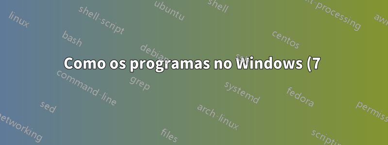Como os programas no Windows (7) podem abrir soquetes/conectar-se à Internet sem o UAC?