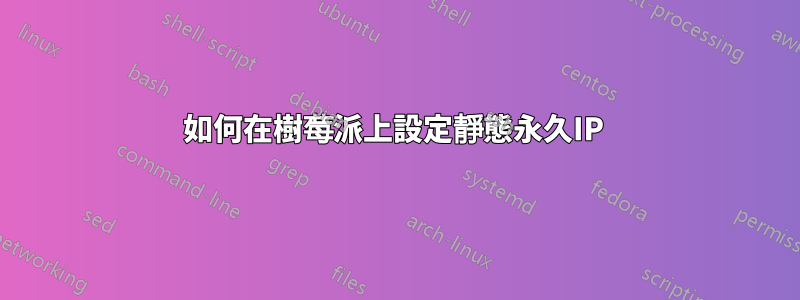 如何在樹莓派上設定靜態永久IP 