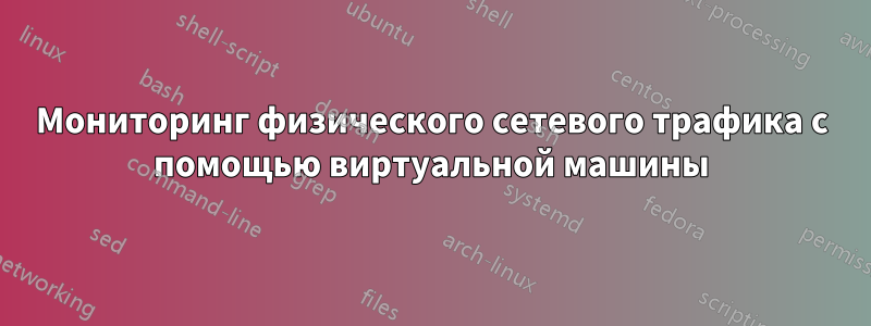 Мониторинг физического сетевого трафика с помощью виртуальной машины